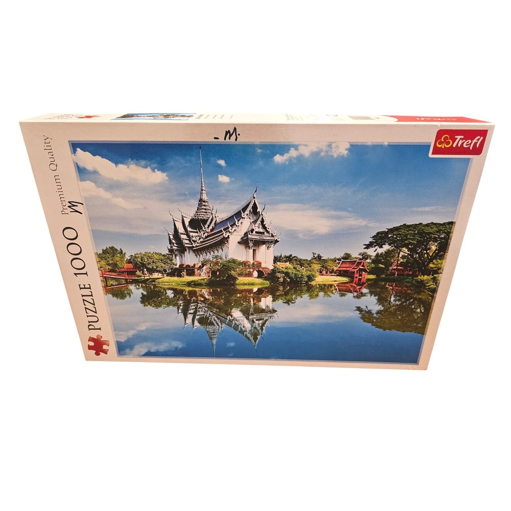Trefi Premium Quality 1000 Pcs Jigsaw Puzzle Scenic Temple Reflection Landscape